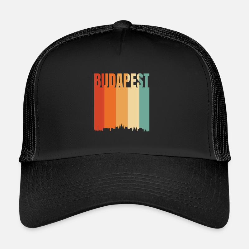Die Schönheit von Budapest - Trucker Cap - Schwarz/Schwarz