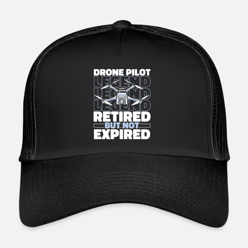 Drone Quadcopter Retired Trucker Cap