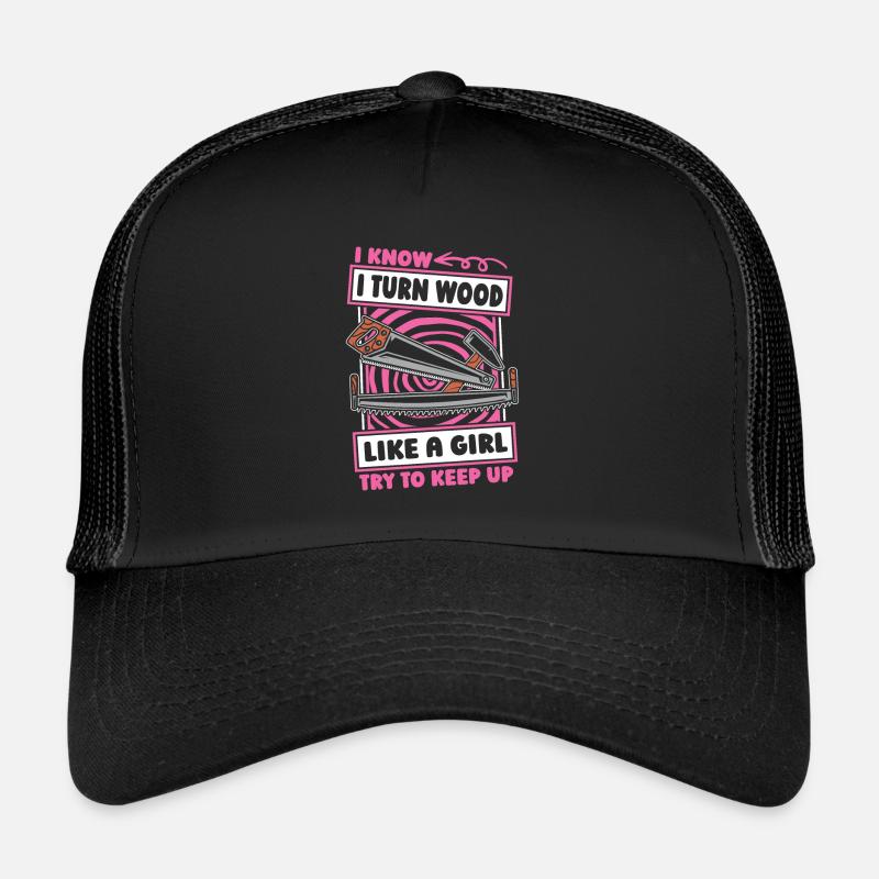 Drechseln Drechsler Mädchen Trucker Cap