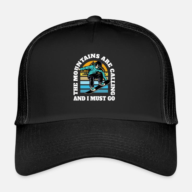 Die Berge rufen Freestyle Snownboarding Trucker Cap