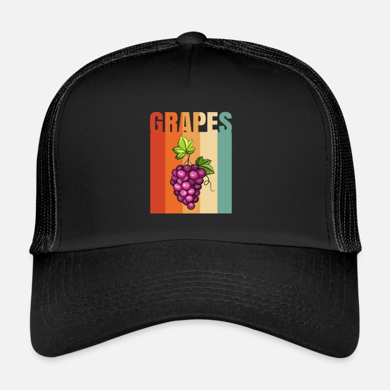 Grape Grapes Wine Gift Trucker Cap