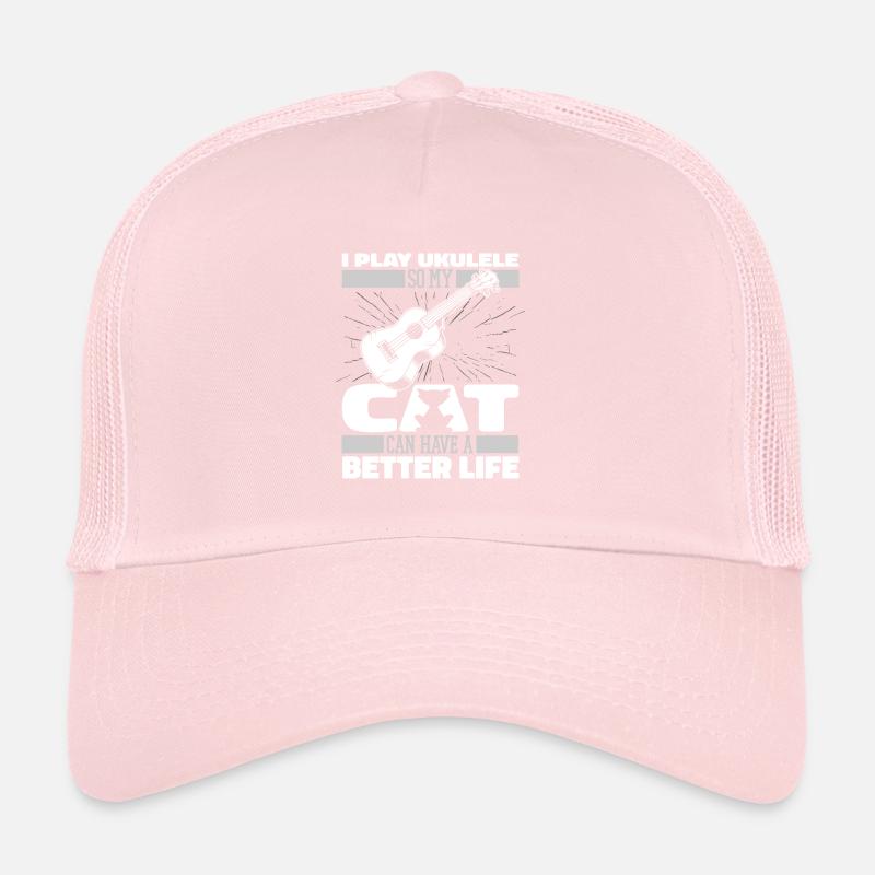 Ukulele Cat Trucker Cap