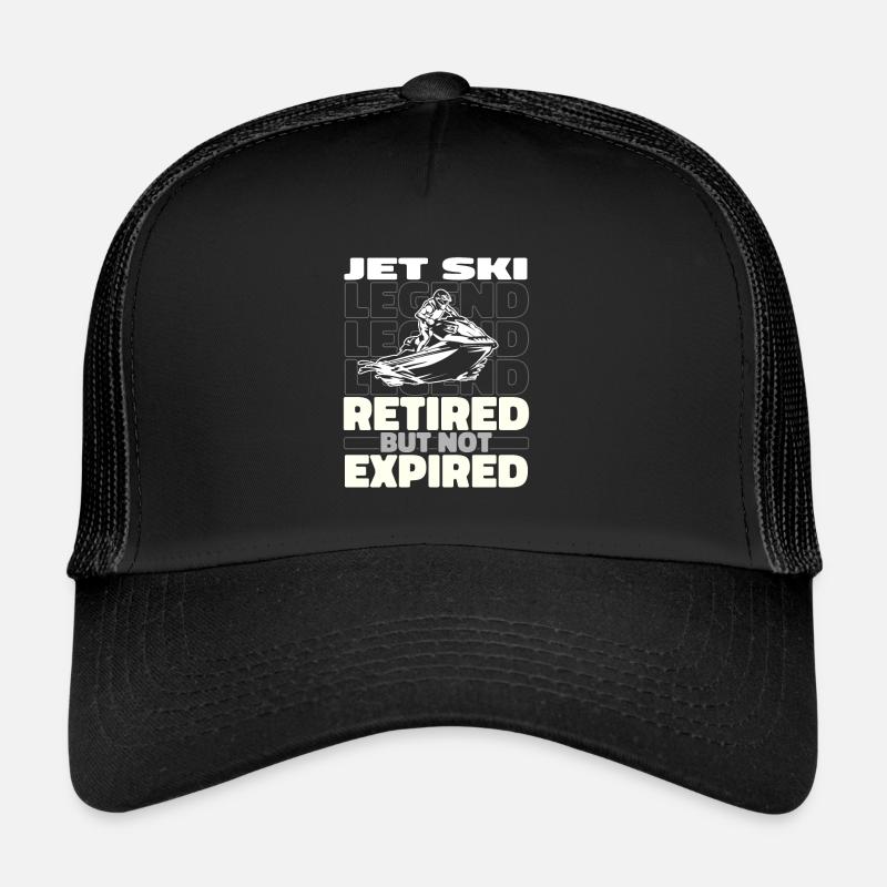 Retired Jet Ski - Trucker Cap - black/black