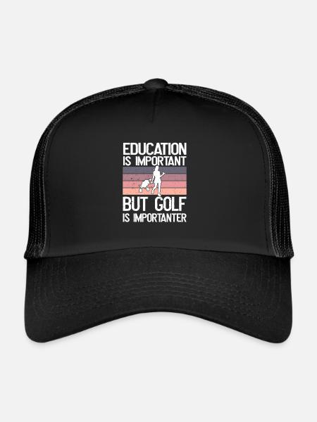 Education is important, but ballet is more important - Trucker Cap - black/black - Front