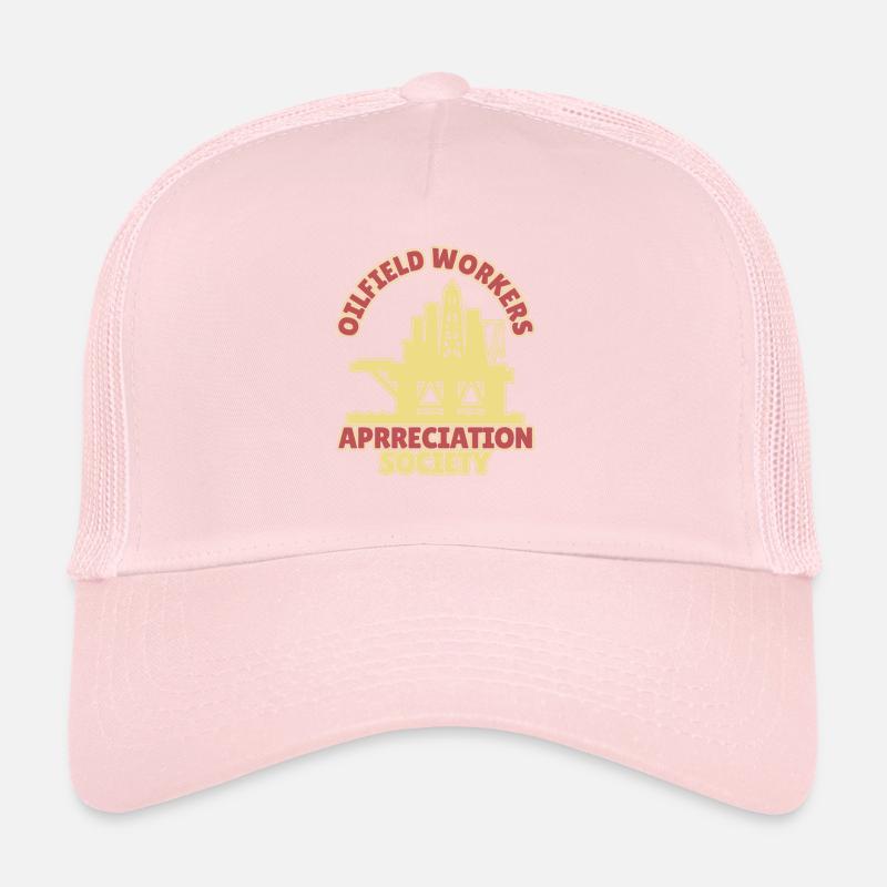 Plate-forme pétrolière de champs pétrolifères Casquette trucker 