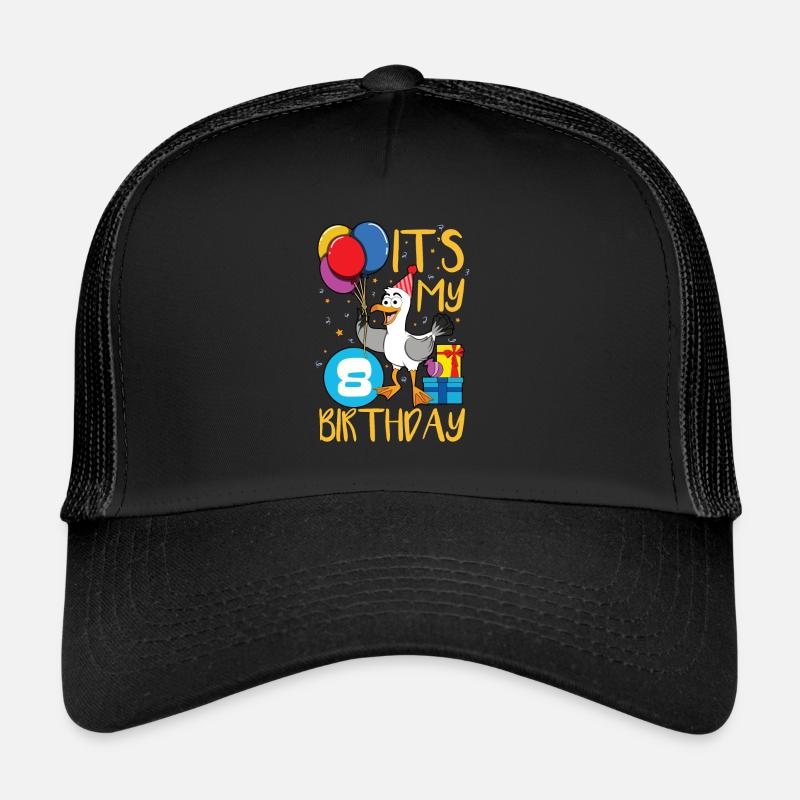 8th birthday Trucker Cap