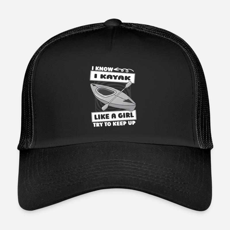 Kayaker Girl Trucker Cap
