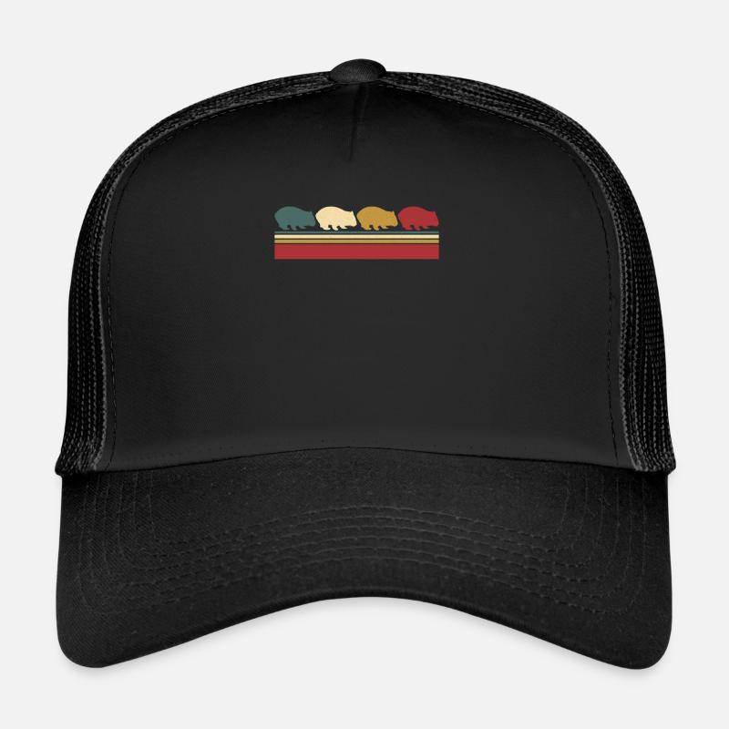 Wombat - Casquette trucker  - noir/noir