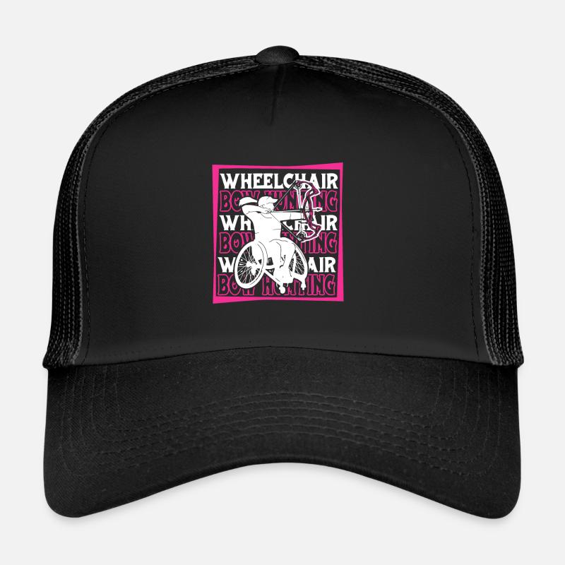 Chasseur à l’arc Fauteuil roulant de chasseur à l’arc Casquette trucker 