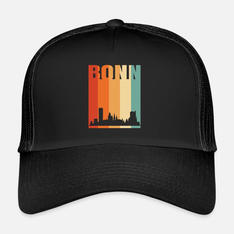 Bonn - Trucker Cap - Schwarz/Schwarz