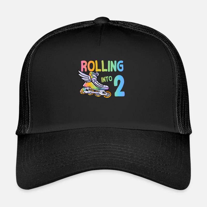2e anniversaire patin à roues alignées Casquette trucker 