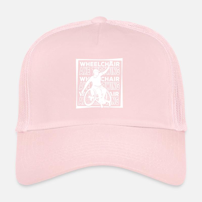Axe Throwing Axe Thrower Wheelchair Trucker Cap