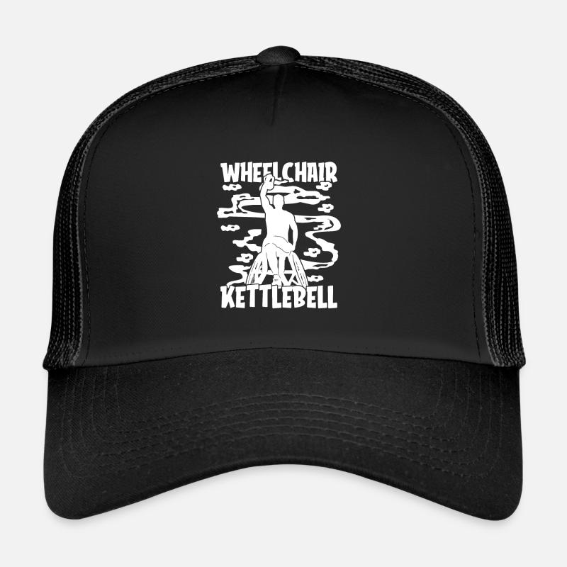 Fauteuil roulant Kettlebell - Casquette trucker  - noir/noir