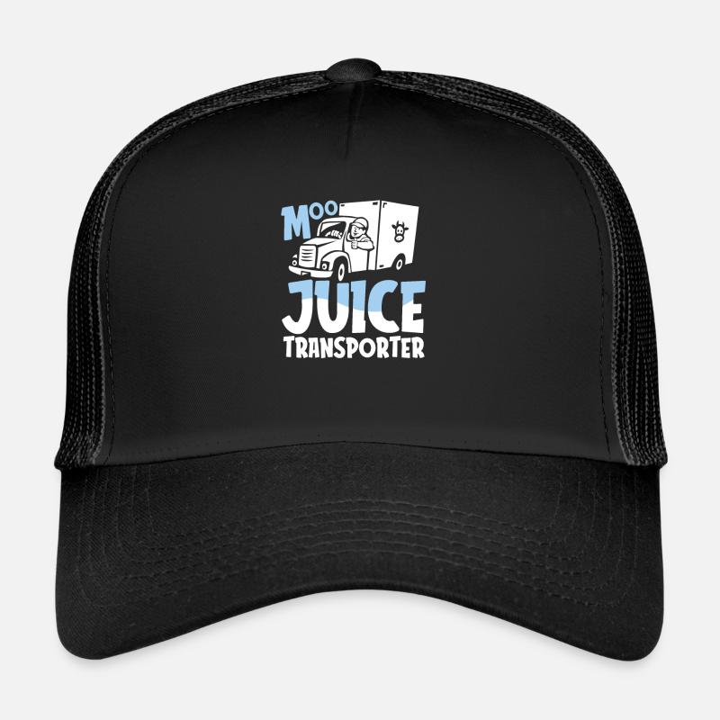 Lait de vache Drôle de wagon de lait Casquette trucker 