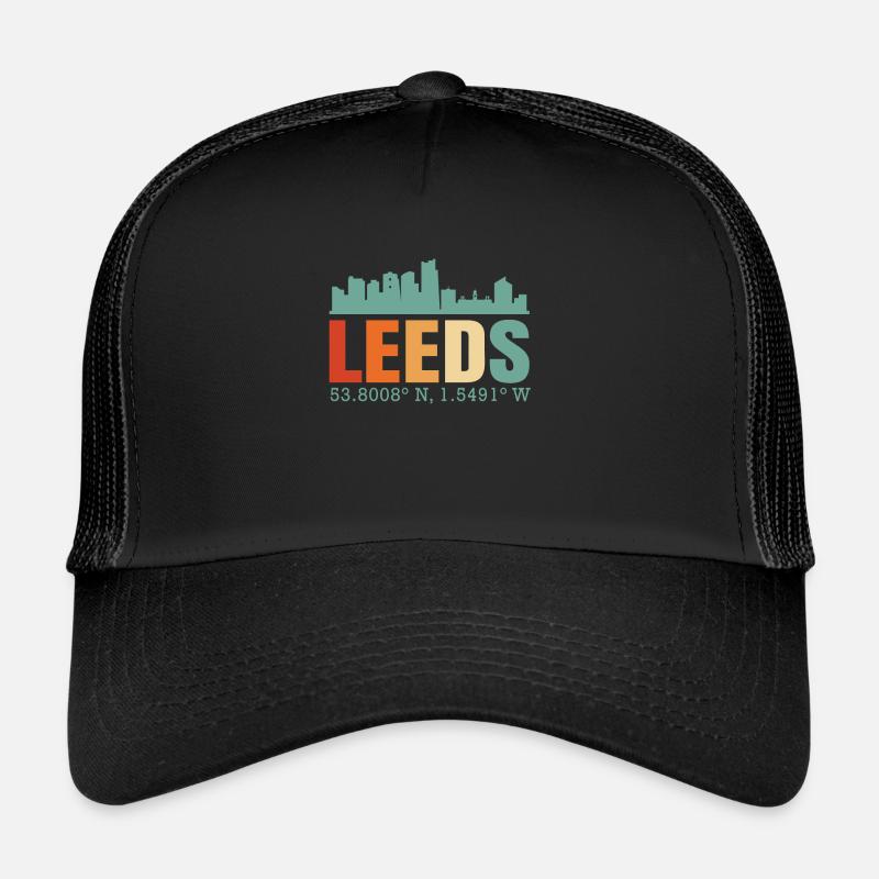 Leeds - Casquette trucker  - noir/noir