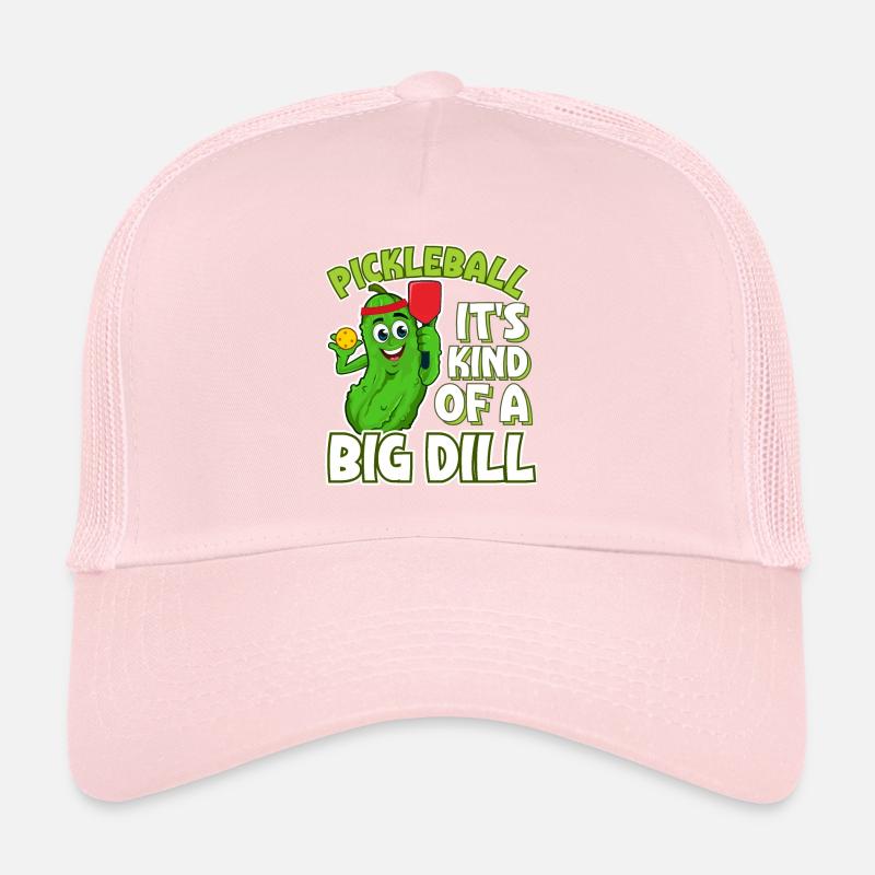 Funny Cucumber Lovers Pickleball Trucker Cap