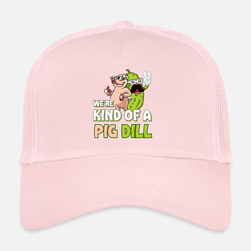 Drôle d’amoureux du concombre Jeu de mots Une sorte de cochon d Casquette trucker 
