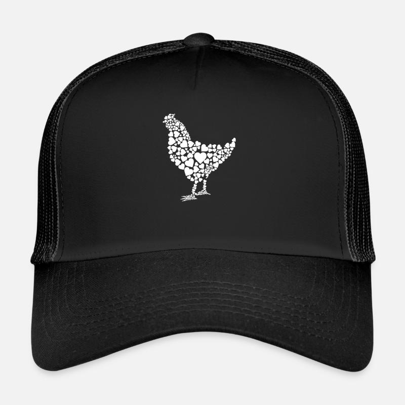 coeurs de poule de poulet Casquette trucker 