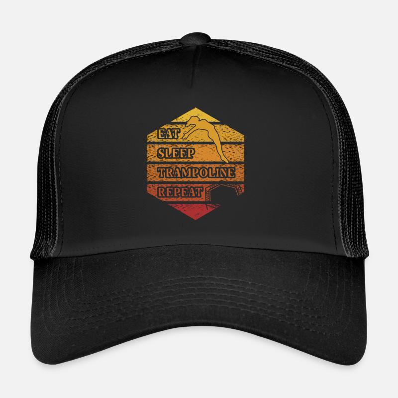 Essen Schlaf Trampolin Wiederholung Trucker Cap