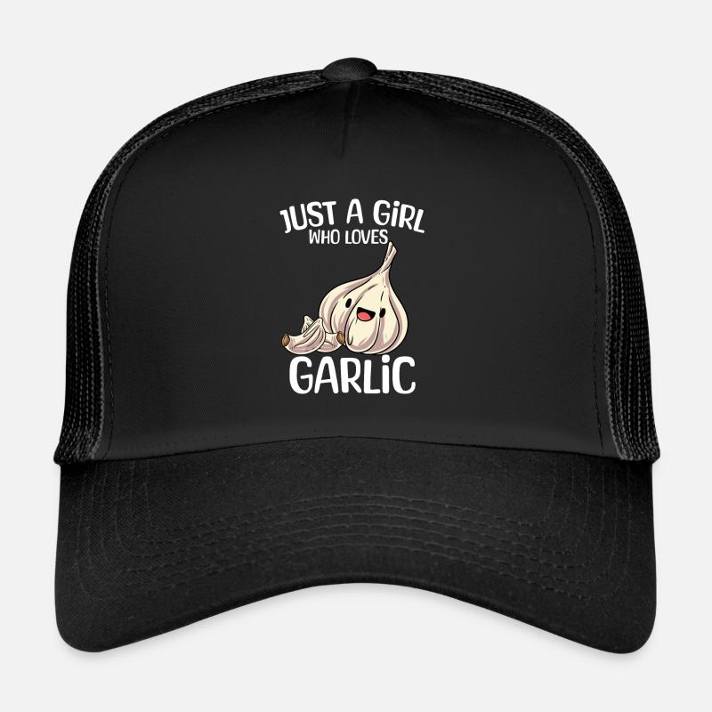 Knoblauch Knoblauchbrot Geschenk Trucker Cap