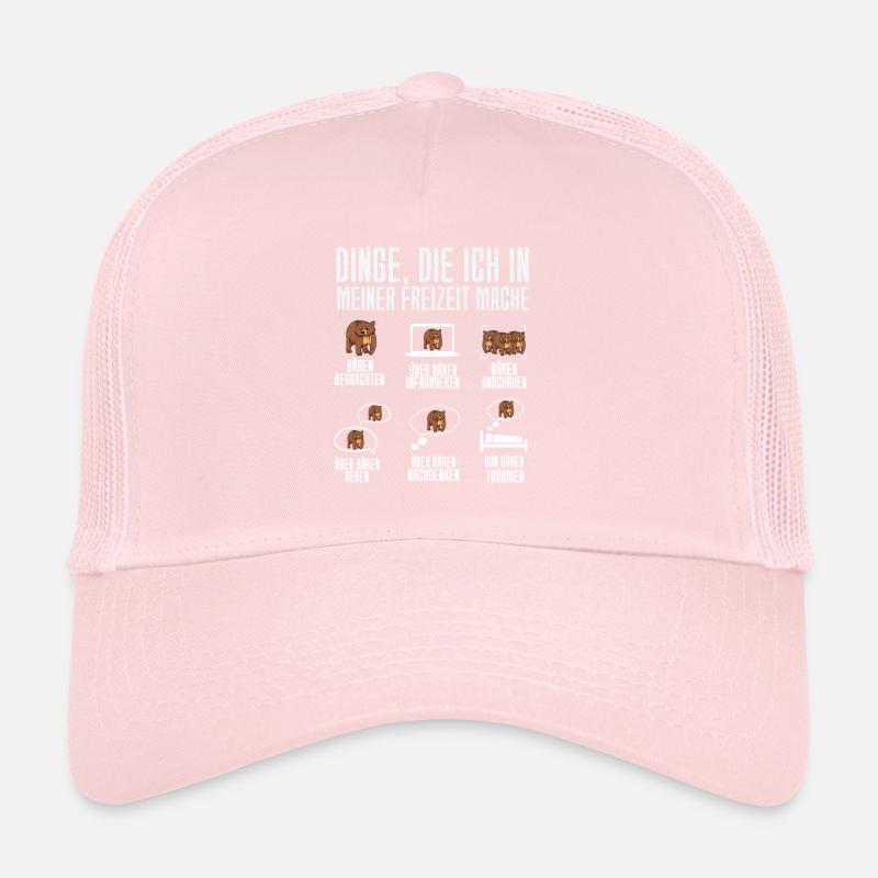 Dinge Die Ich In Meiner Freizeit Mache Bären Trucker Cap