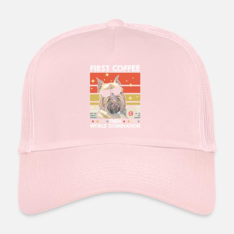 Brussels Griffon Coffee Sunglasses Trucker Cap