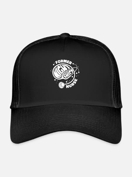 Stéthoscope infirmier - Casquette trucker  - noir/noir - Devant