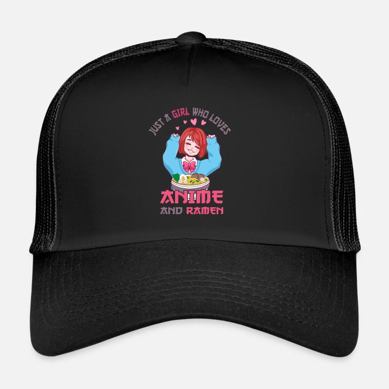 Nur ein Mädchen, das Anime-Ramen liebt Trucker Cap