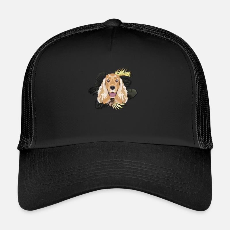 Golden Dog Cocker Anglais Spaniel Casquette trucker 