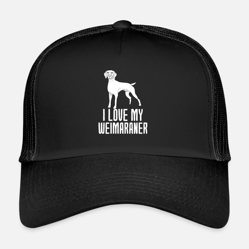 Weimaraner - Trucker Cap - Schwarz/Schwarz