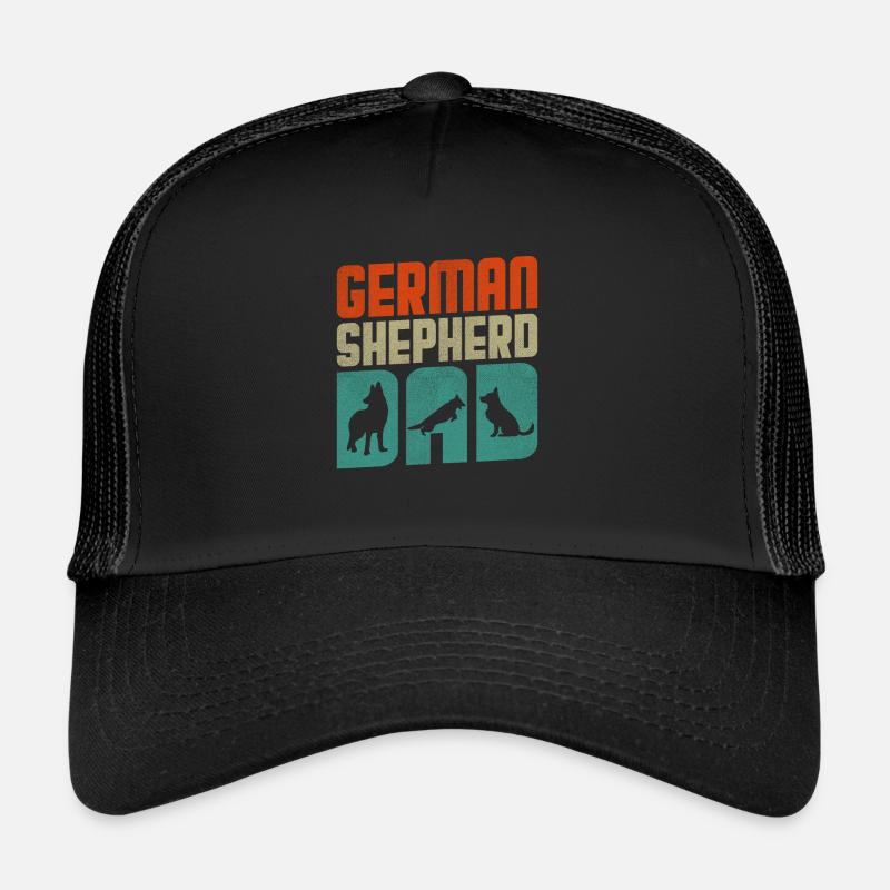 Deutscher Schäferhund - Trucker Cap - Schwarz/Schwarz