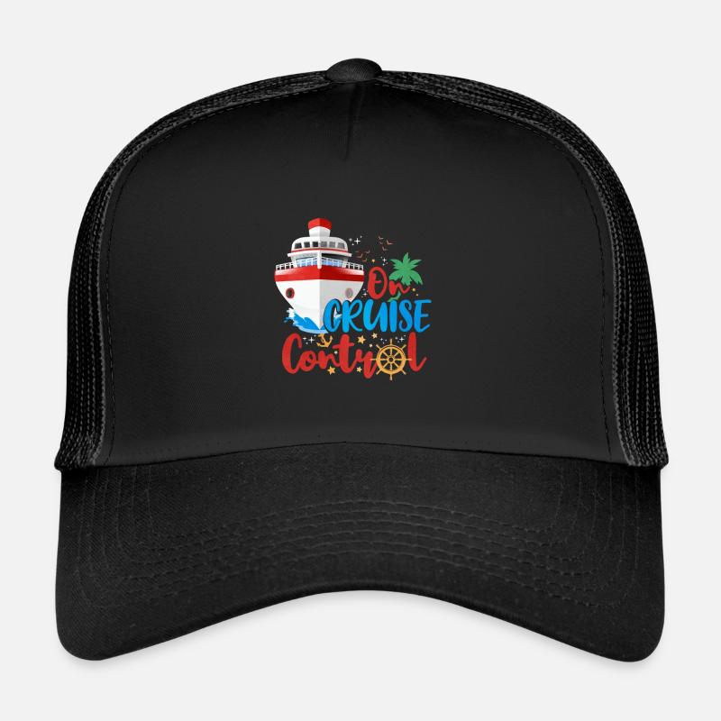Kreuzfahrt - Trucker Cap - Schwarz/Schwarz