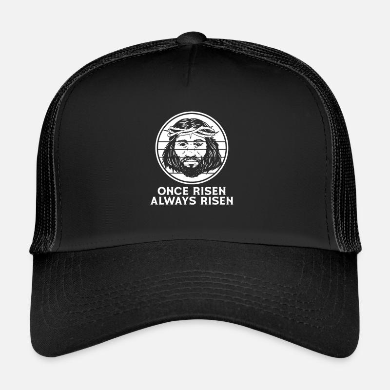 Christ Christianisme - Casquette trucker  - noir/noir