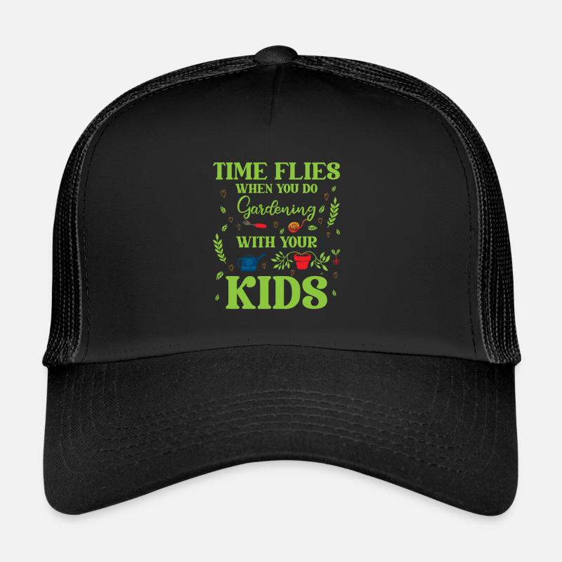 Hobbygärtner Garten Mutter Gärtnerische Mama - Trucker Cap - Schwarz/Schwarz