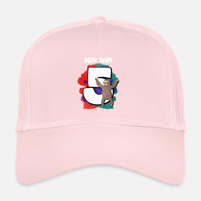 Ich Bin 5 Faultier Trucker Cap