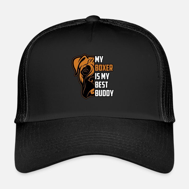 My boxer is my best buddy Trucker Cap