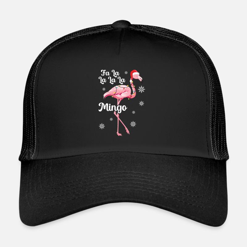 Flamingo - Trucker Cap - Schwarz/Schwarz