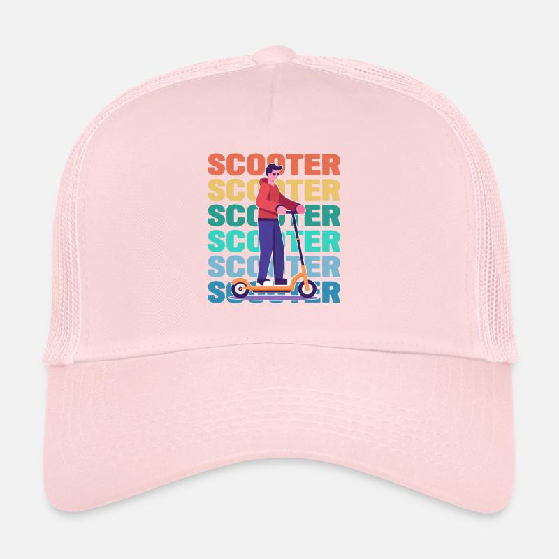 Scootering Boy Bunt Trucker Cap