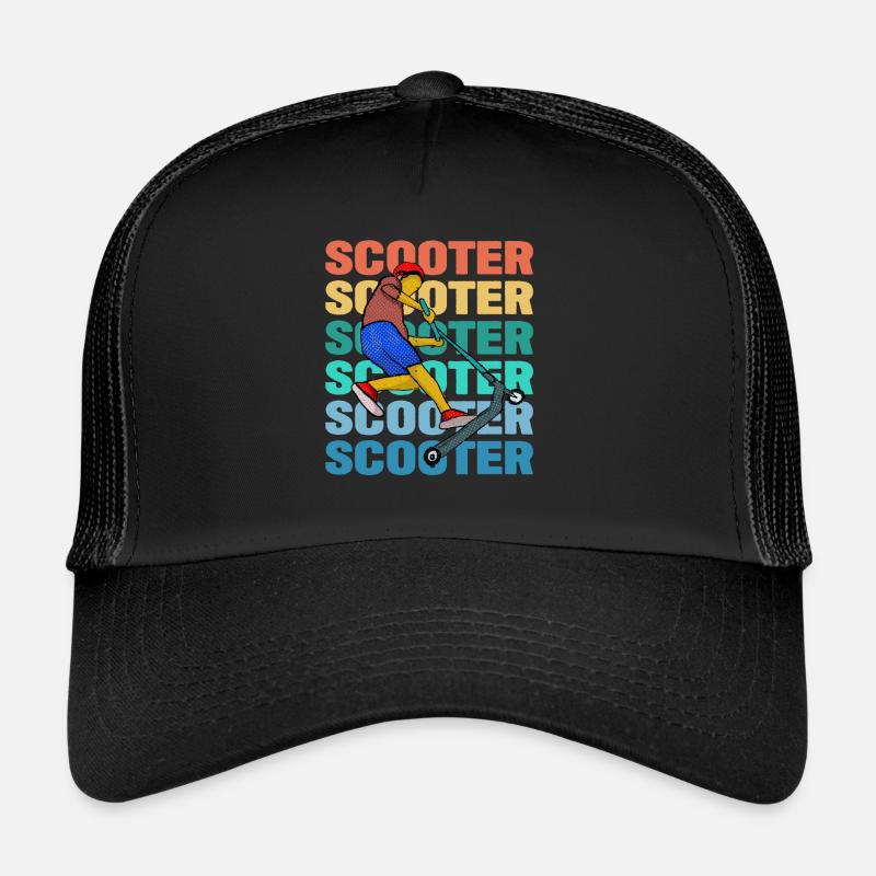 Scooter coloré Casquette trucker 