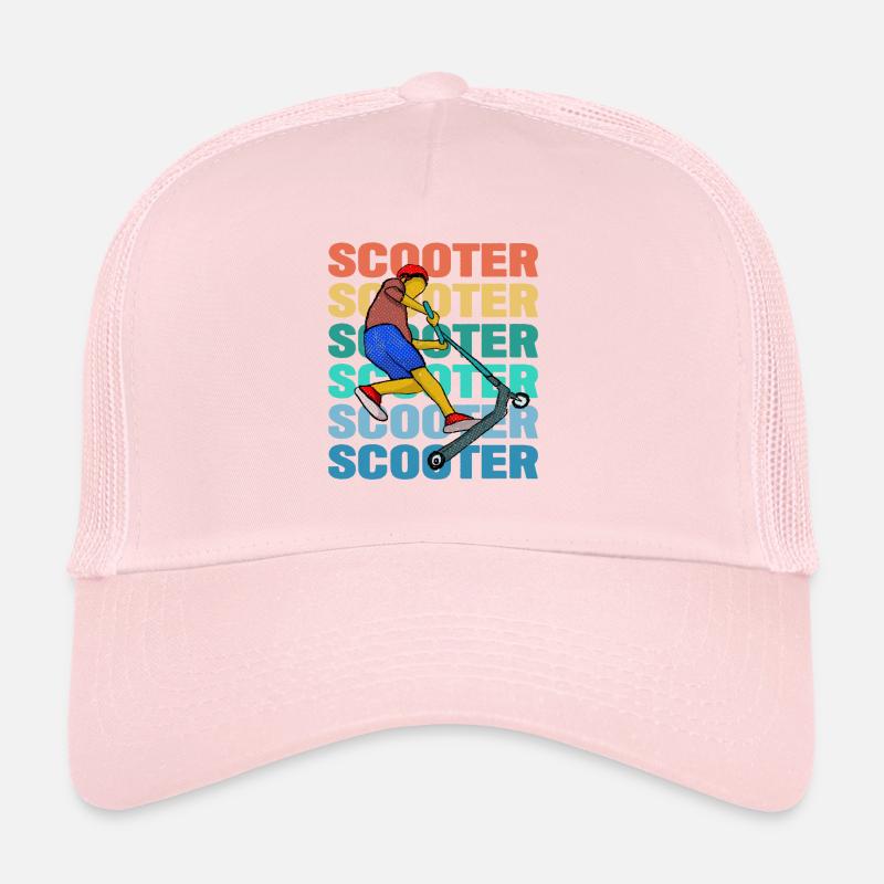 Scooter coloré Casquette trucker 