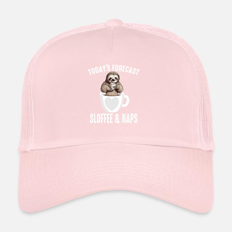 Kaffee-Faultier Heutige Vorhersage Sloffee und Nickerchen Trucker Cap