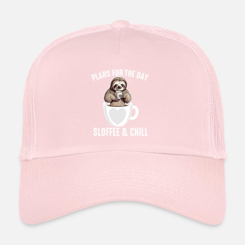 Plans de café paresseux pour la journée Sloffee et chill Casquette trucker 