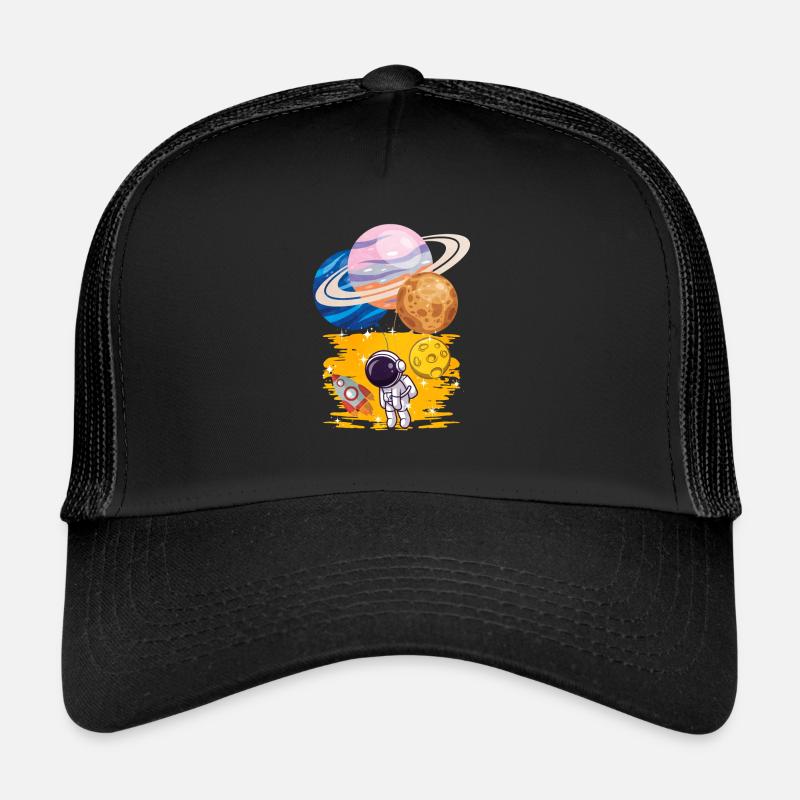 Astronaut Uranus Merkur Saturn Balloons Trucker Cap