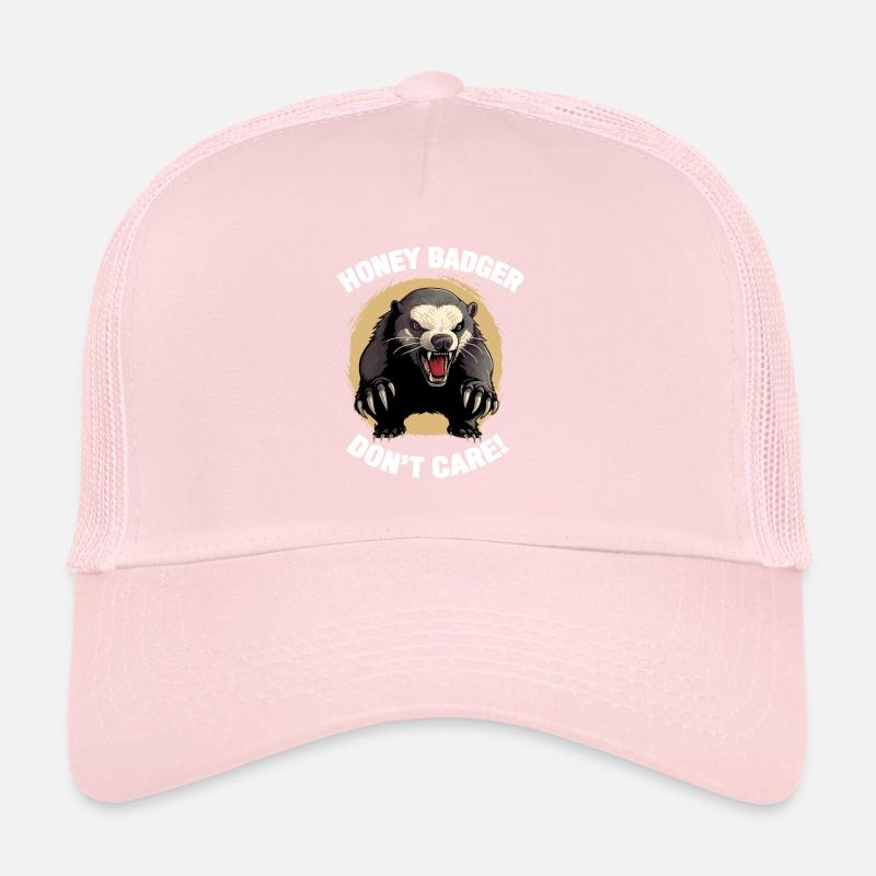 Honey Badger Dont Fact Casquette trucker 