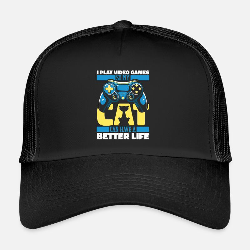 Chat de jeu Gamer Casquette trucker 
