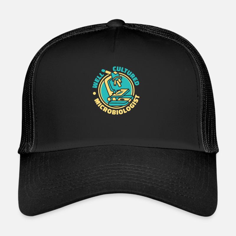 Biology Biologist Microscope Trucker Cap