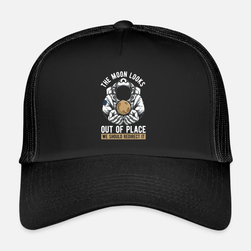 Détournement astroïde de l’espace et de la Lune Casquette trucker 