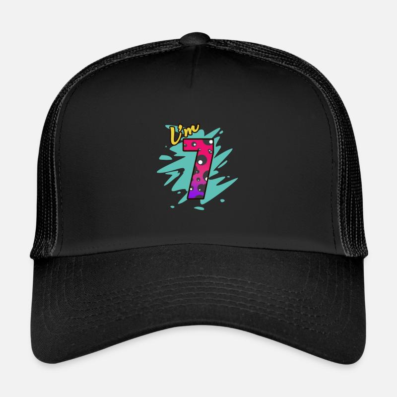 7th birthday Trucker Cap