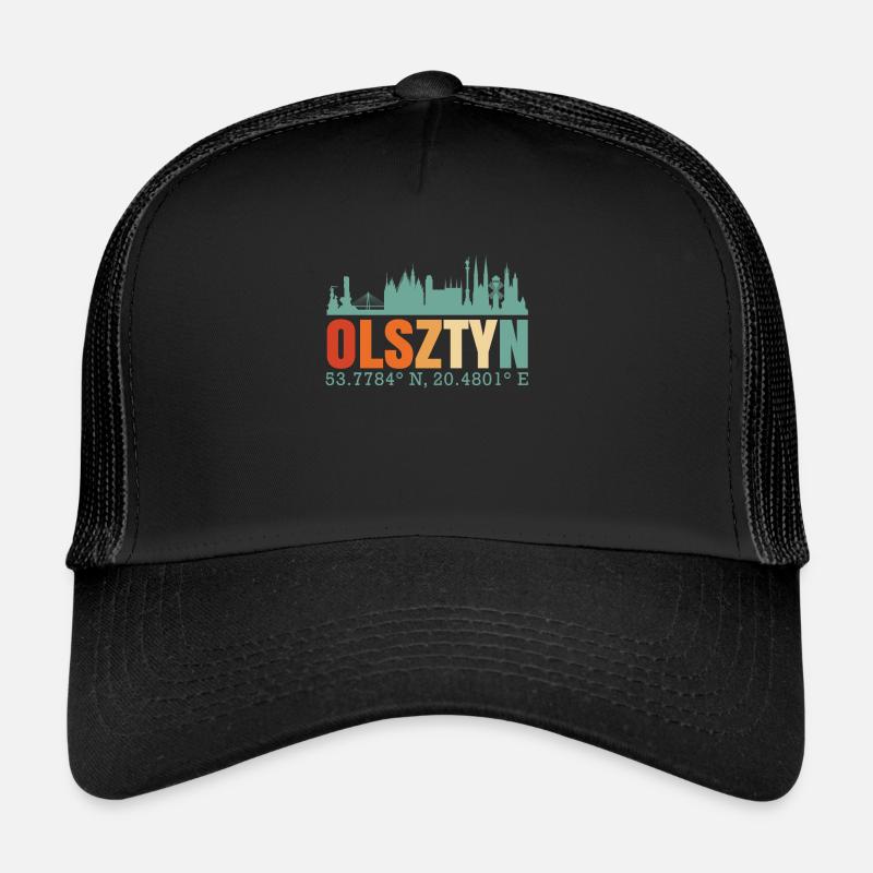 Pologne Olsztyn Skyline Casquette trucker 