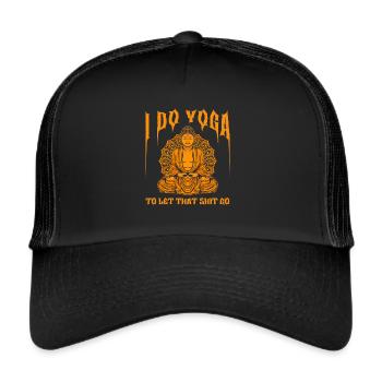 Buddha Buddhist Funny - Trucker Cap - black/black - Front